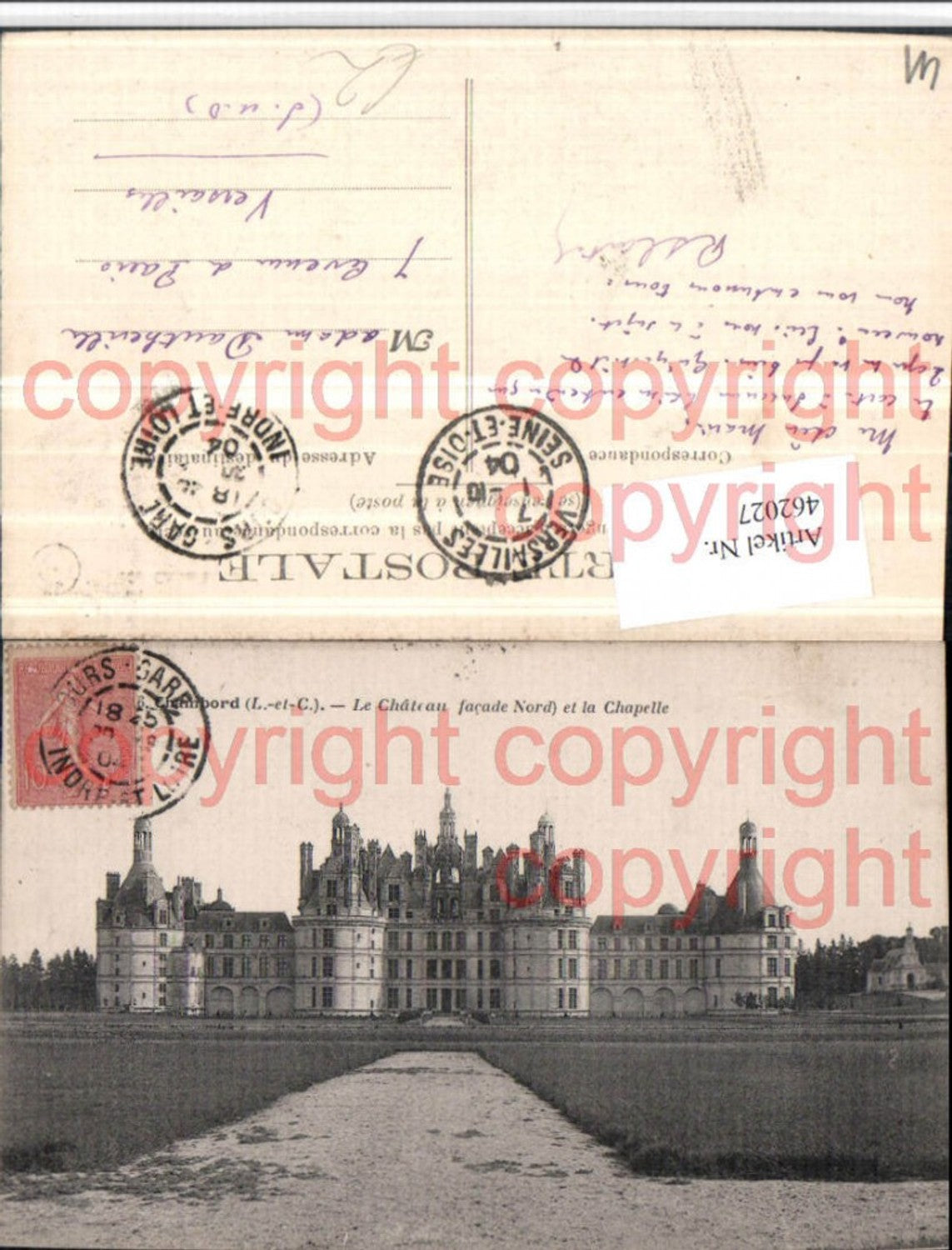 462027,Centre Loire-et-Cher Chambord Le Chateau et la Chapelle Schloss