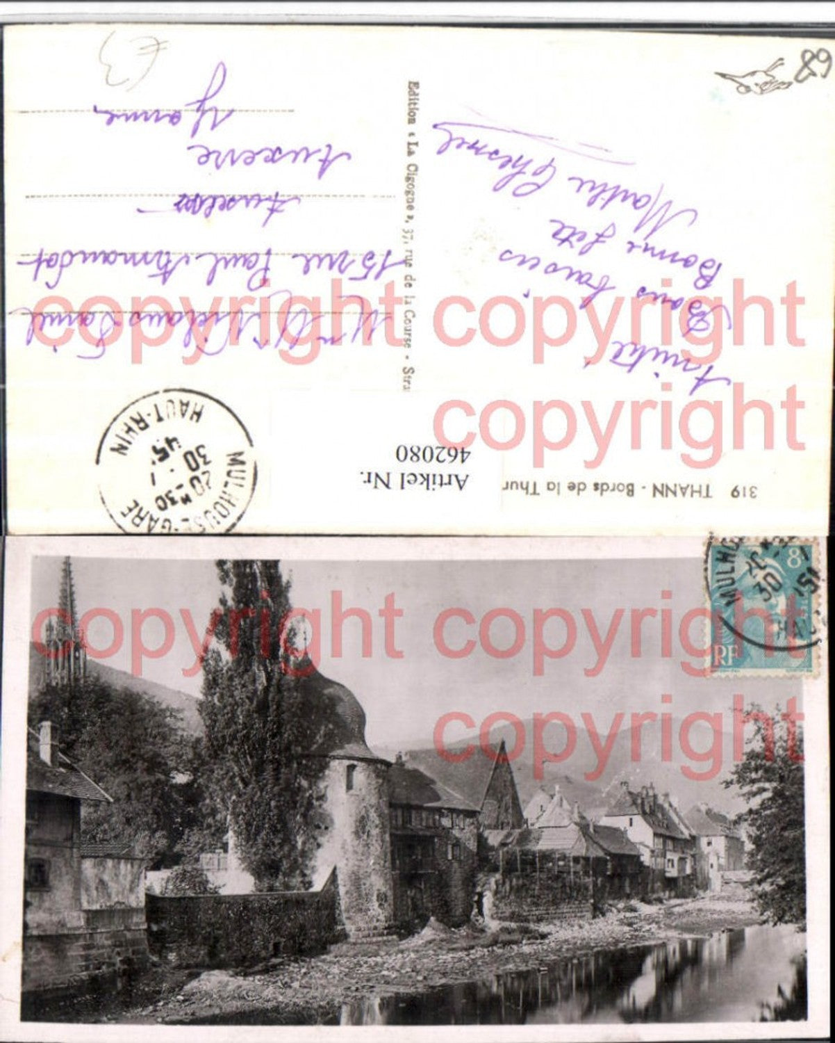 462080,Elsass Haut-Rhin Thann Bords de la Thur Motiv Fluss
