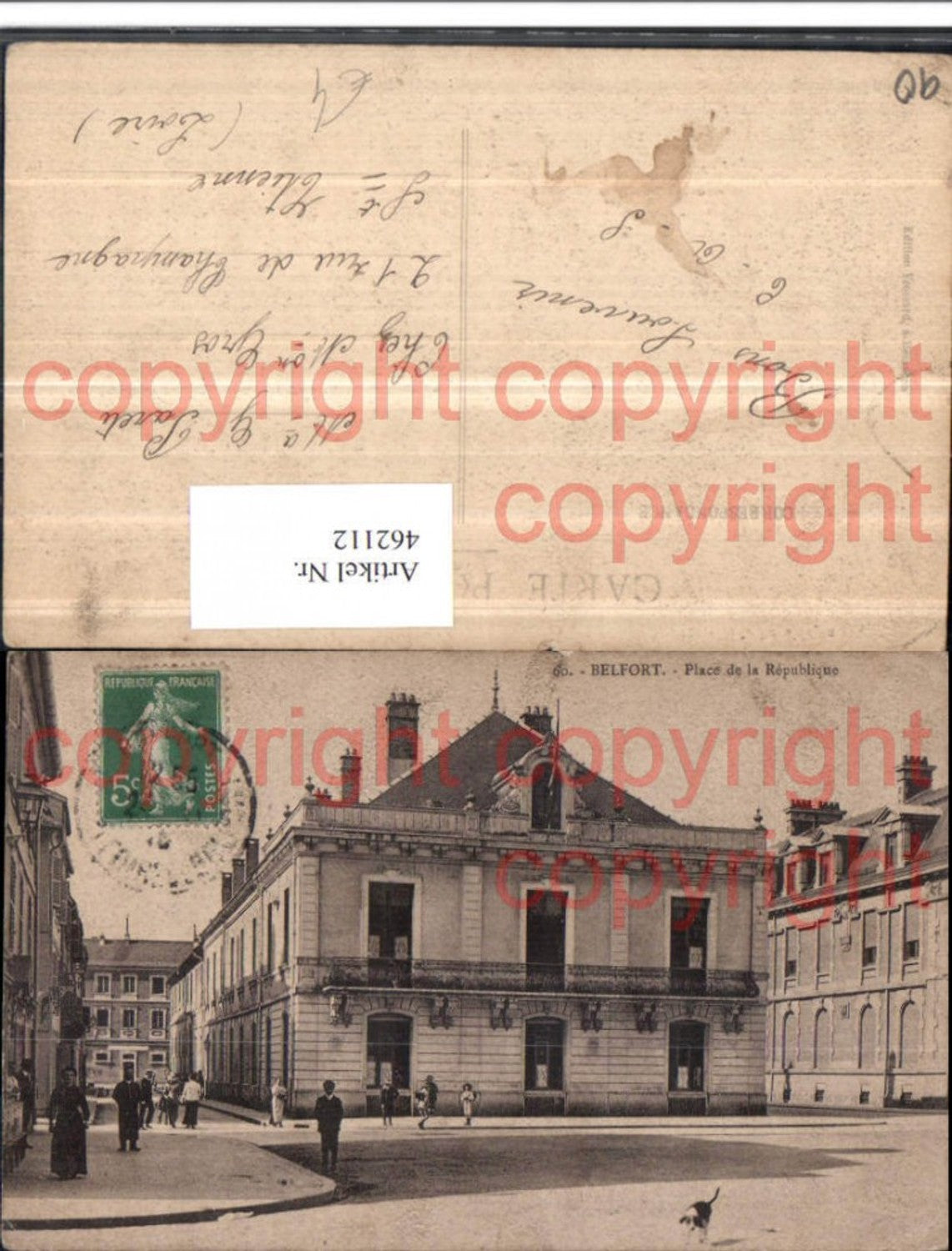 462112,Franche-Comte Territoire-de-Belfort Belfort Place Republique Platz