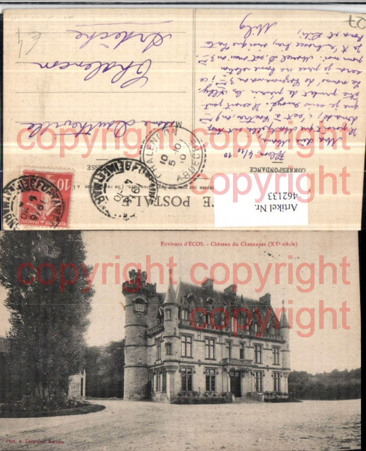 462133,Haute-Normandie Eure Ecos Chateau du Chesnayes Schloss