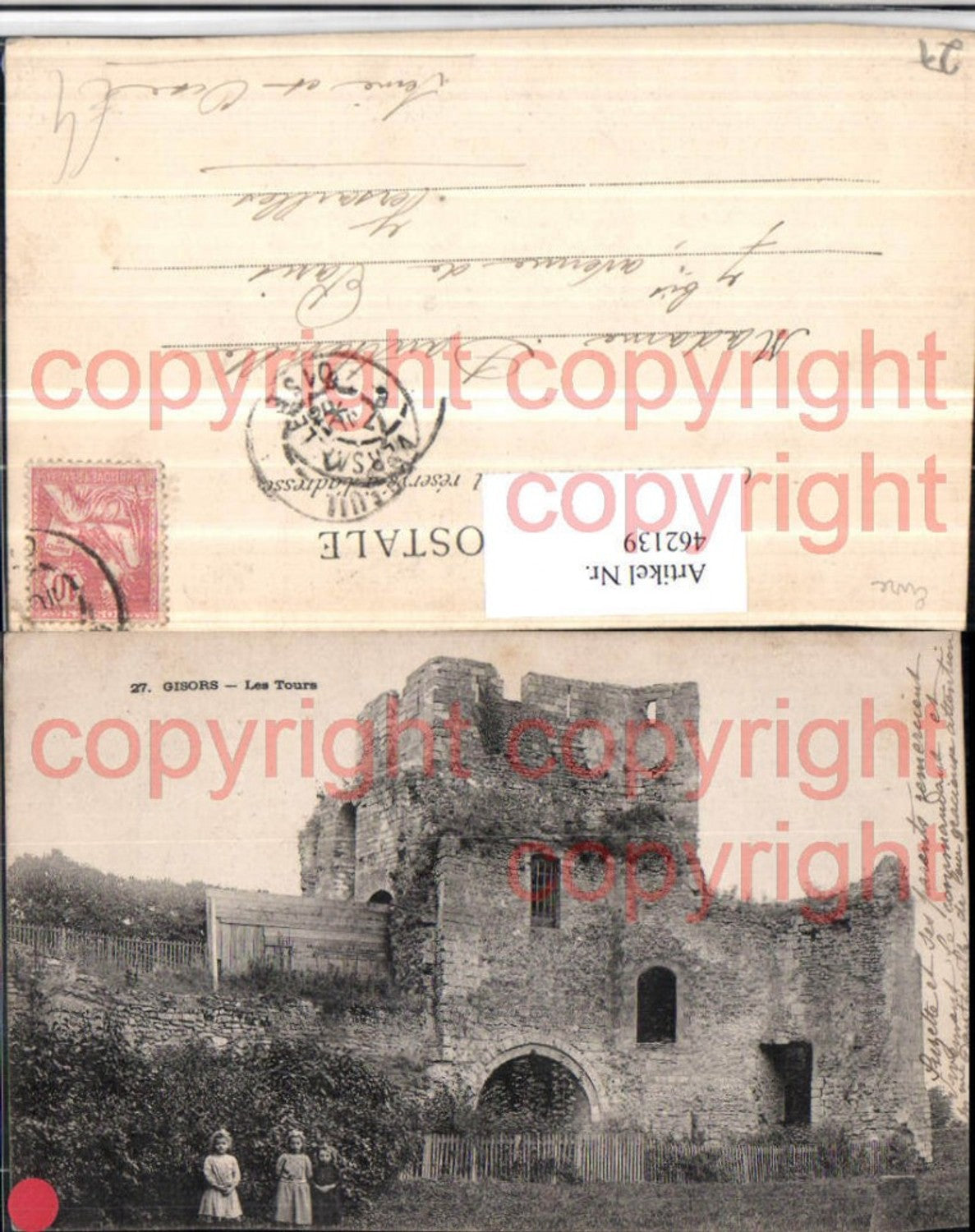 462139,Haute-Normandie Eure Gisors Les Tours Turm Ruine