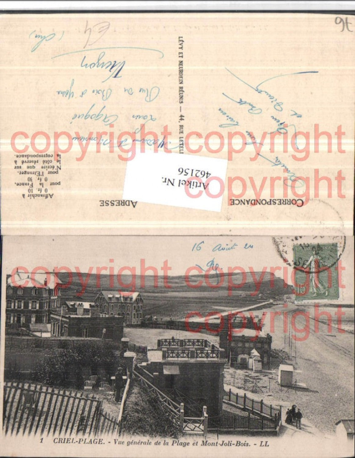462156,Haute-Normandie Seine-Maritime Criel-Plage Vue generale de la Plage Strand