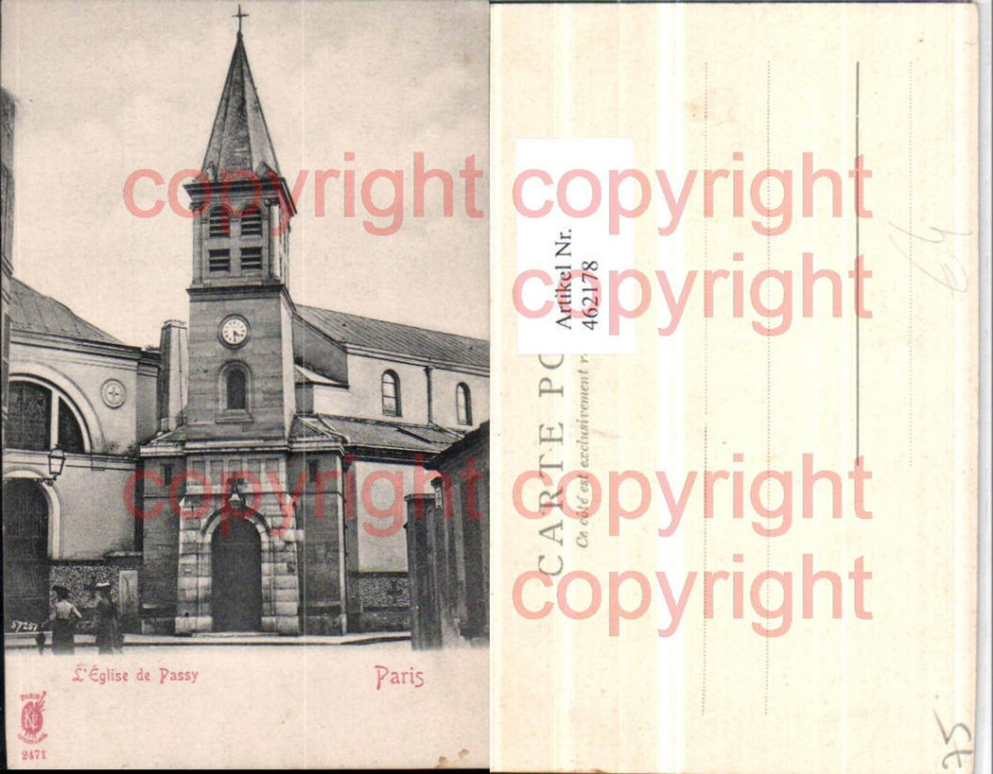462178,Ile-de-France Paris Eglise Passy Kirche