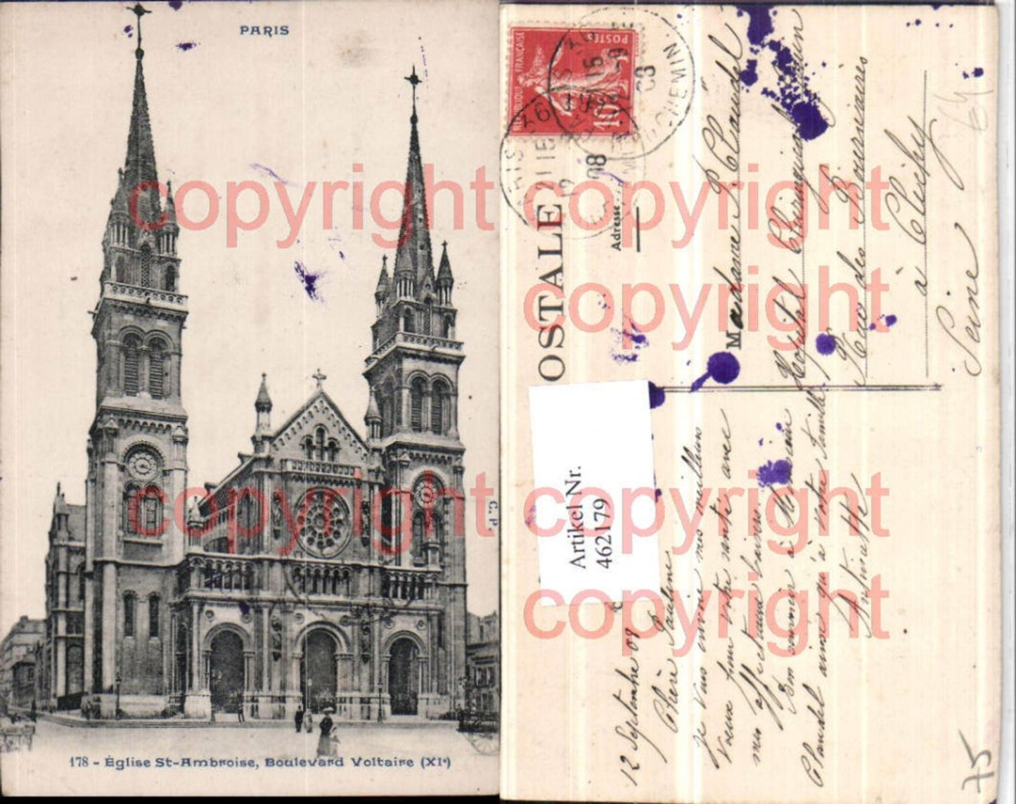 462179,Ile-de-France Paris Eglise St-Ambroise Kirche