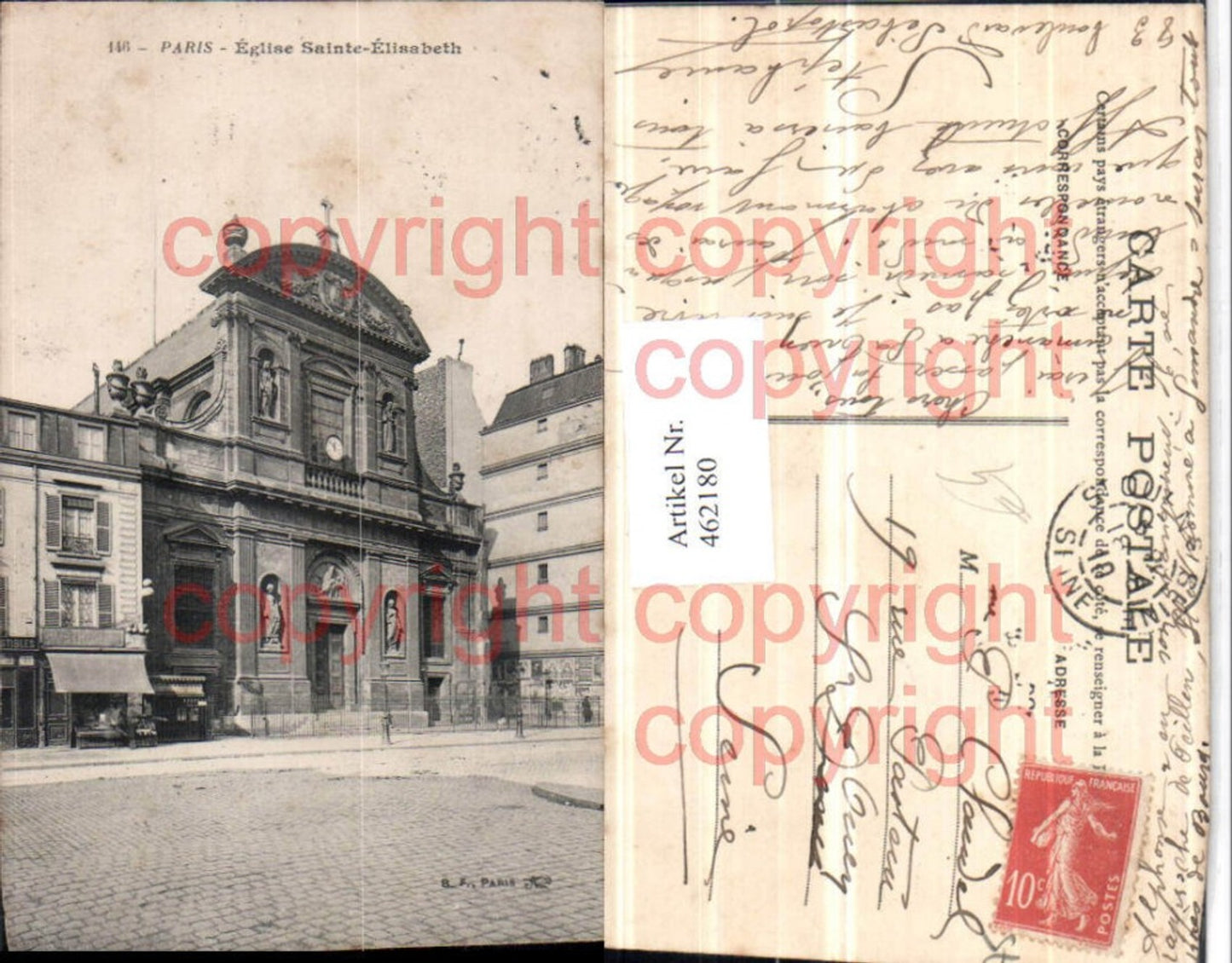 462180,Ile-de-France Paris Eglise Sainte-Elisabeth Kirche