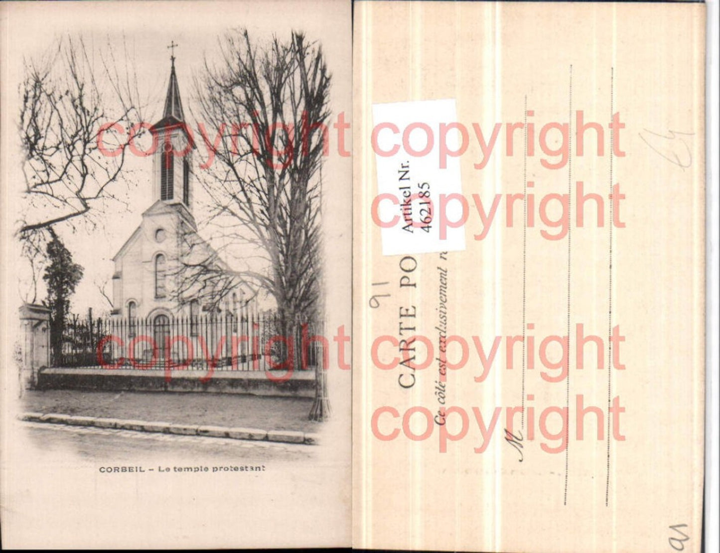 462185,Ile-de-France Essonne Corbeil Temple protestant Kirche