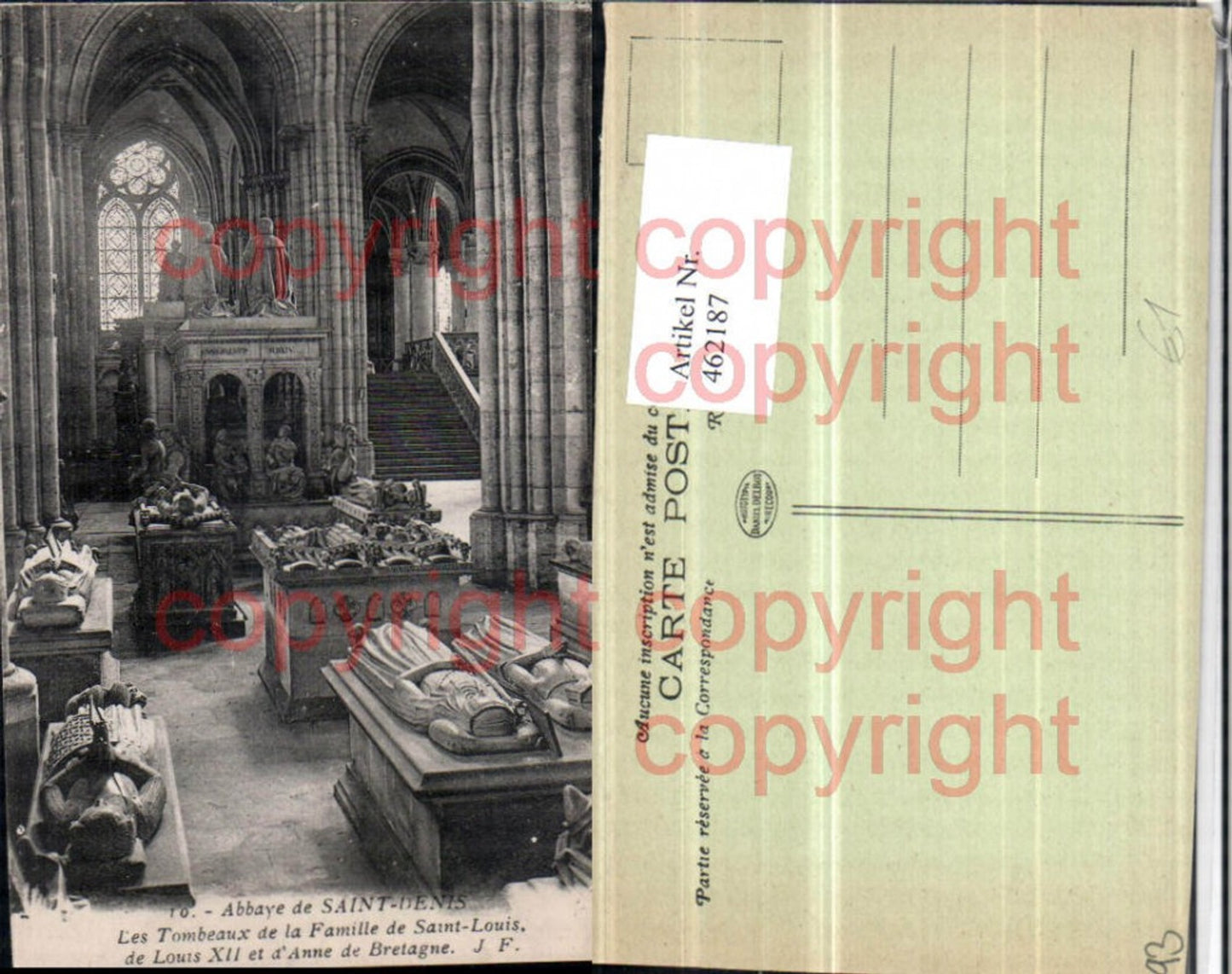462187,Ile-de-France Seine-Saint-Denis Abbaye Tombeaux Famille Saint-Louis Gräber
