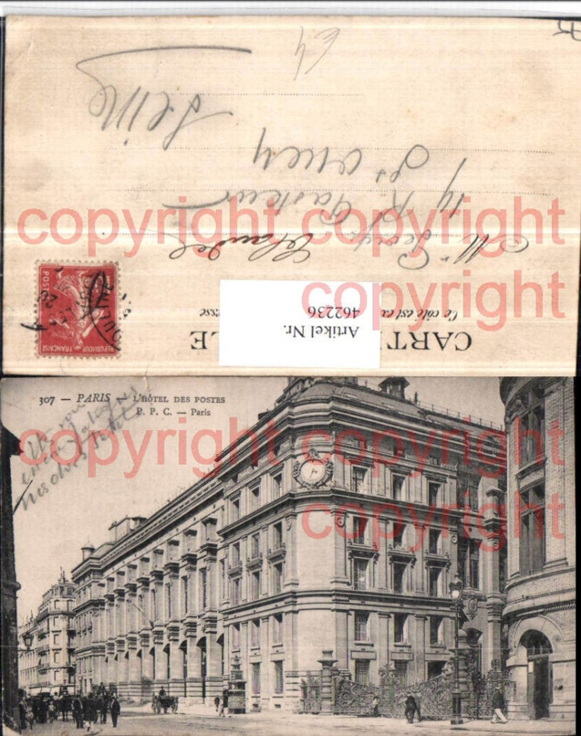 462236,Ile-de-France Paris Hotel des Postes Postamt Gebäude