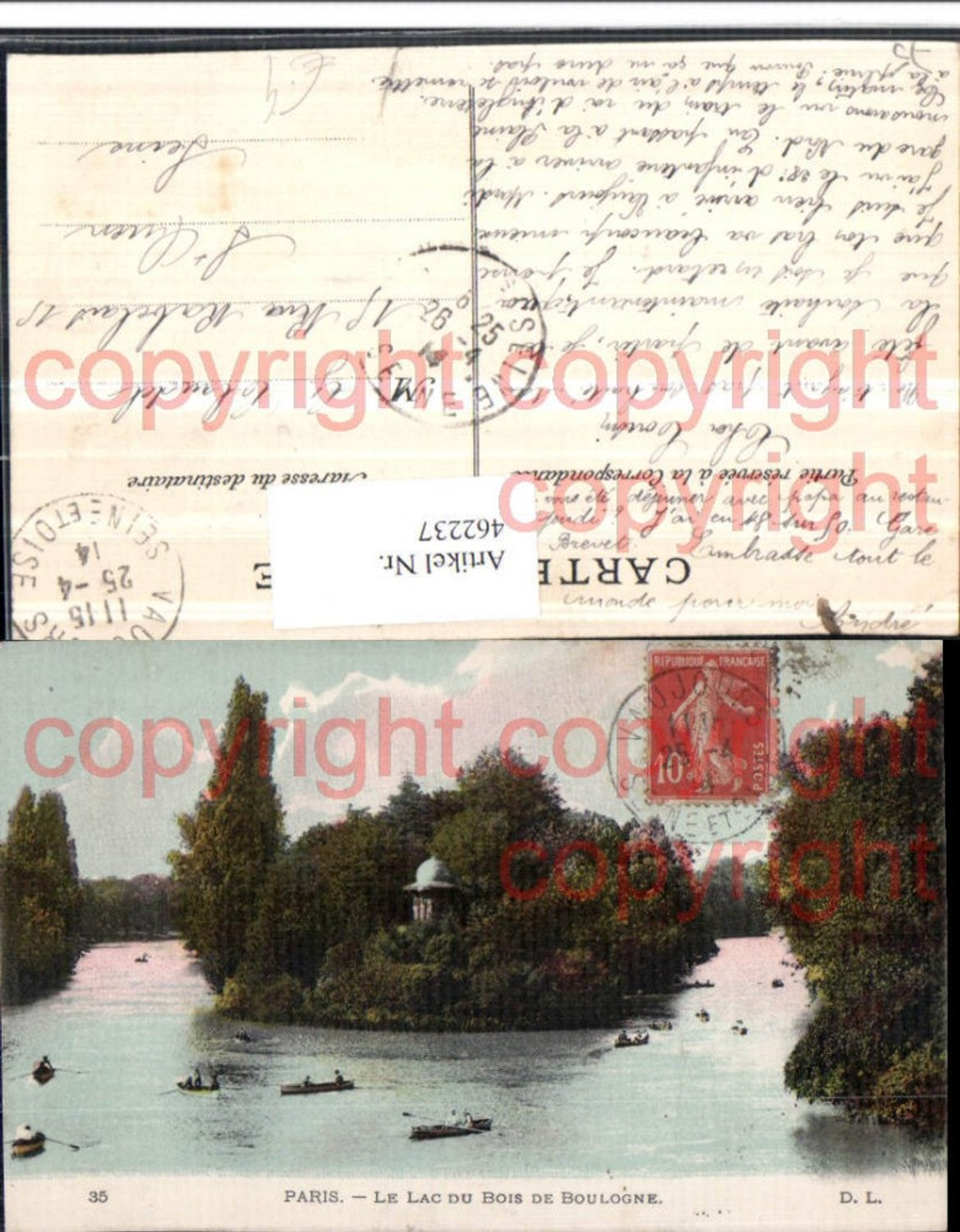 462237,Ile-de-France Paris Lac du Bois de Boulogne See Boote