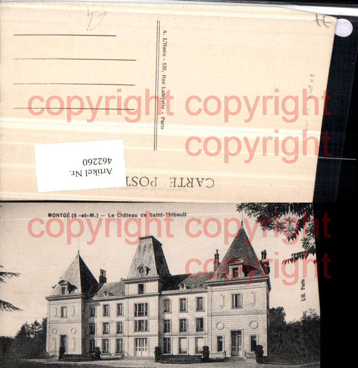 462260,Ile-de-France Seine-et-Marne Montge Chateau de Saint-Thibault Schloss
