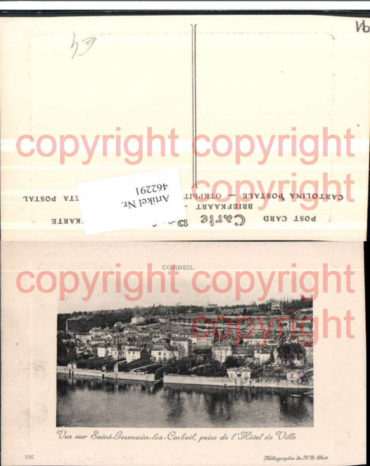 462291,Ile-de-France Essonne Corbeil Vue sur St-Germain-les-Corbeil Totale
