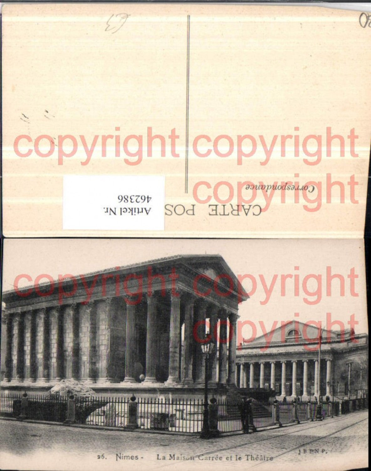 462386,Languedoc-Roussillon Gard Nimes Maison Carree et Theatre Tempel Theater