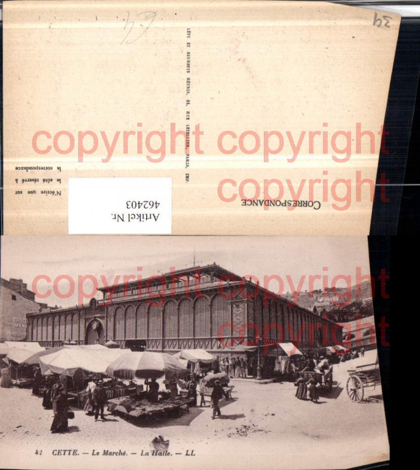 462403,Languedoc-Roussillon Herault Cette Sete Marche Halle Markt