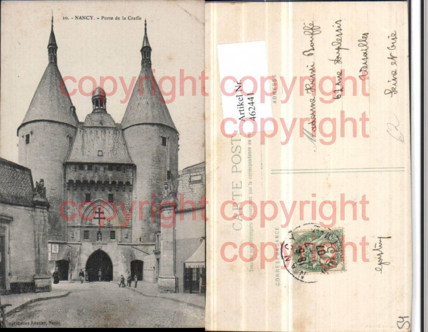 462441,Lothringen Meurthe-et-Moselle Nancy Porte de la Craffe Tor