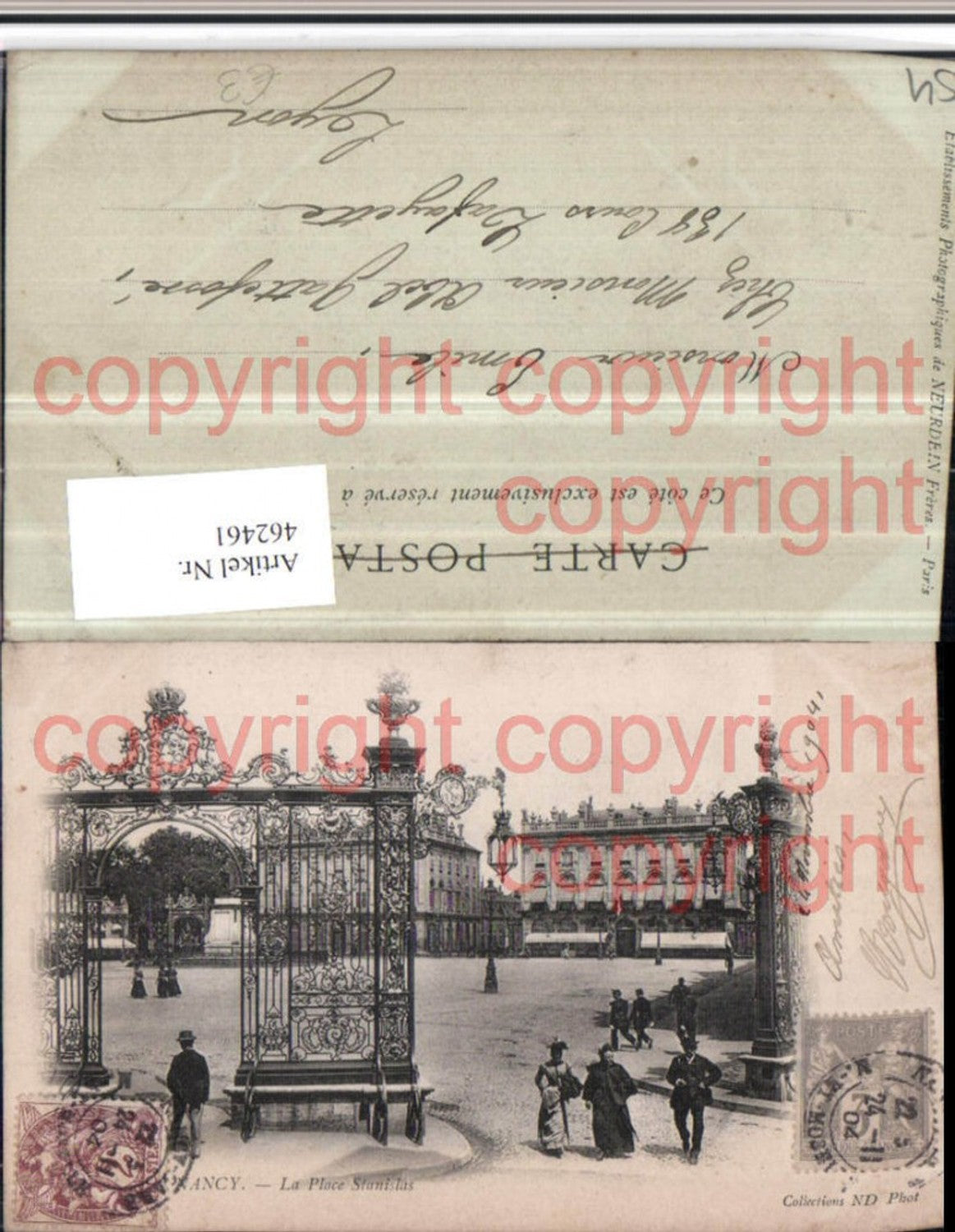 462461,Lothringen Meurthe-et-Moselle Nancy Place Stanislas Platz Gittertor