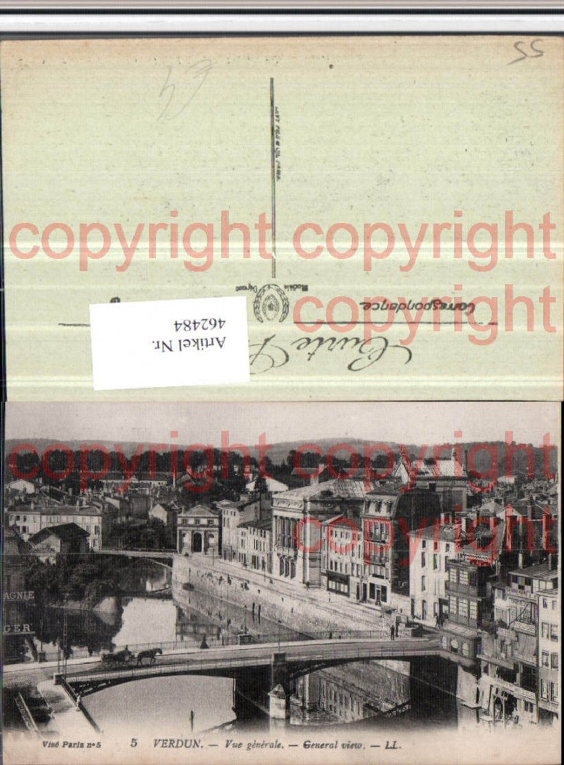 462484,Lothringen Meuse Verdun Vue generale Teilansicht Brücke