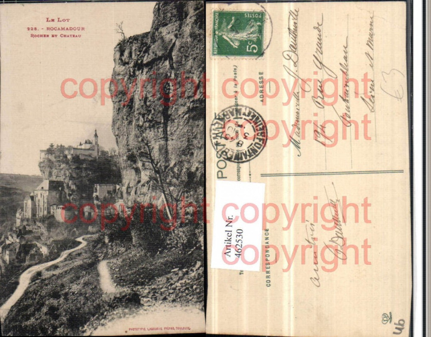 462530,Midi-Pyrenees Lot Rocamadour Rocher et Chateau Felswand