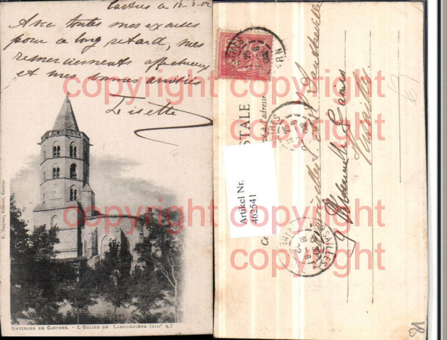 462541,Midi-Pyrenees Tarn Castres Eglise de Labruguiere Kirche