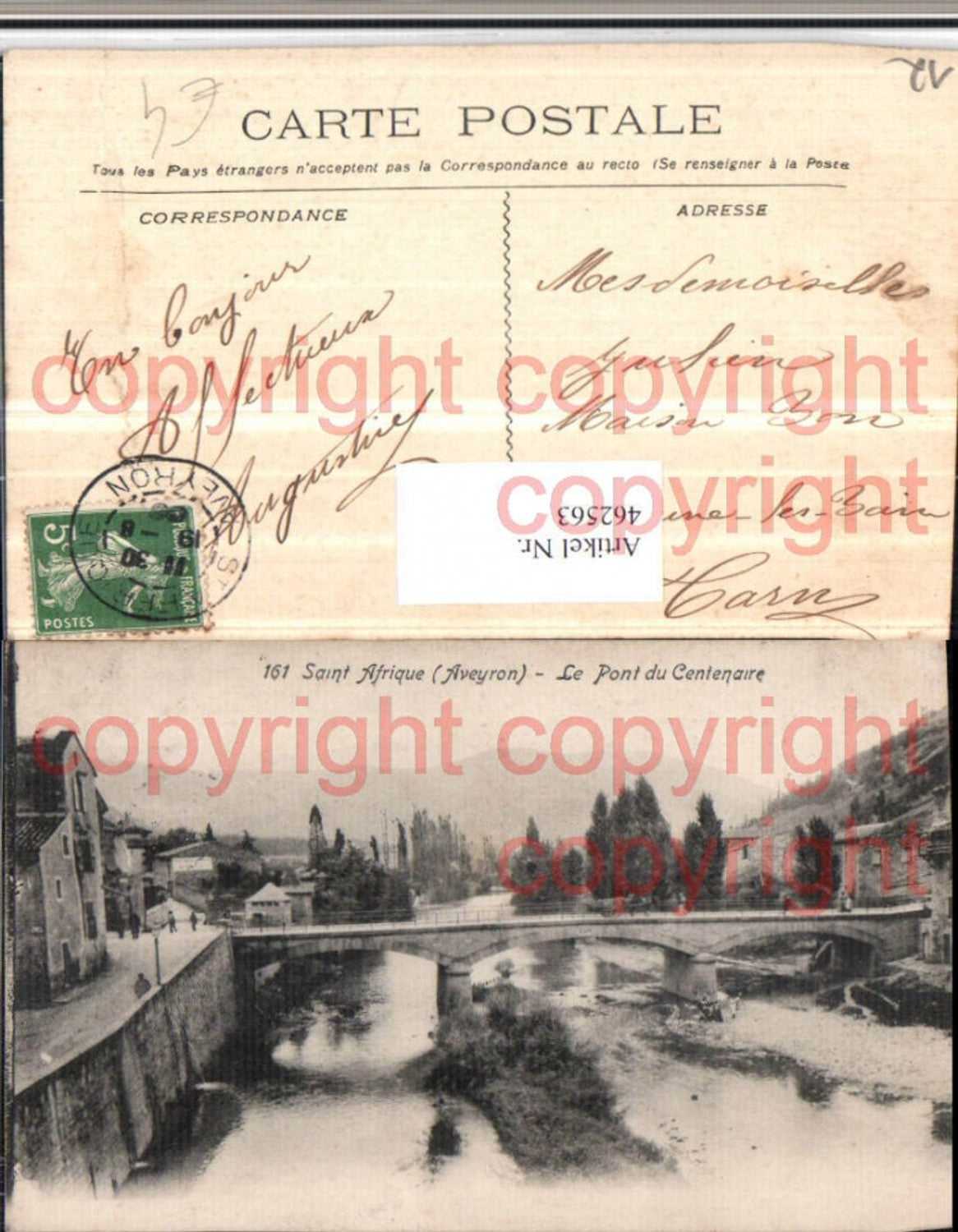 462563,Midi-Pyrenees Aveyron Saint Afrique Pont Centenaire Brücke