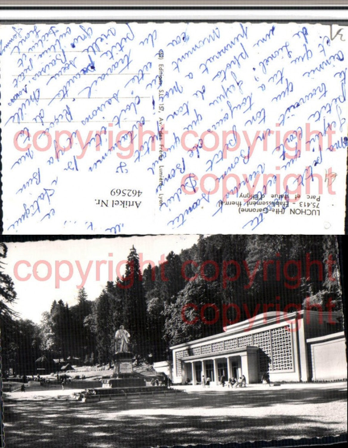 462569,Midi-Pyrenees Haute-Garonne Luchon Etablissement thermal Staute Etigny
