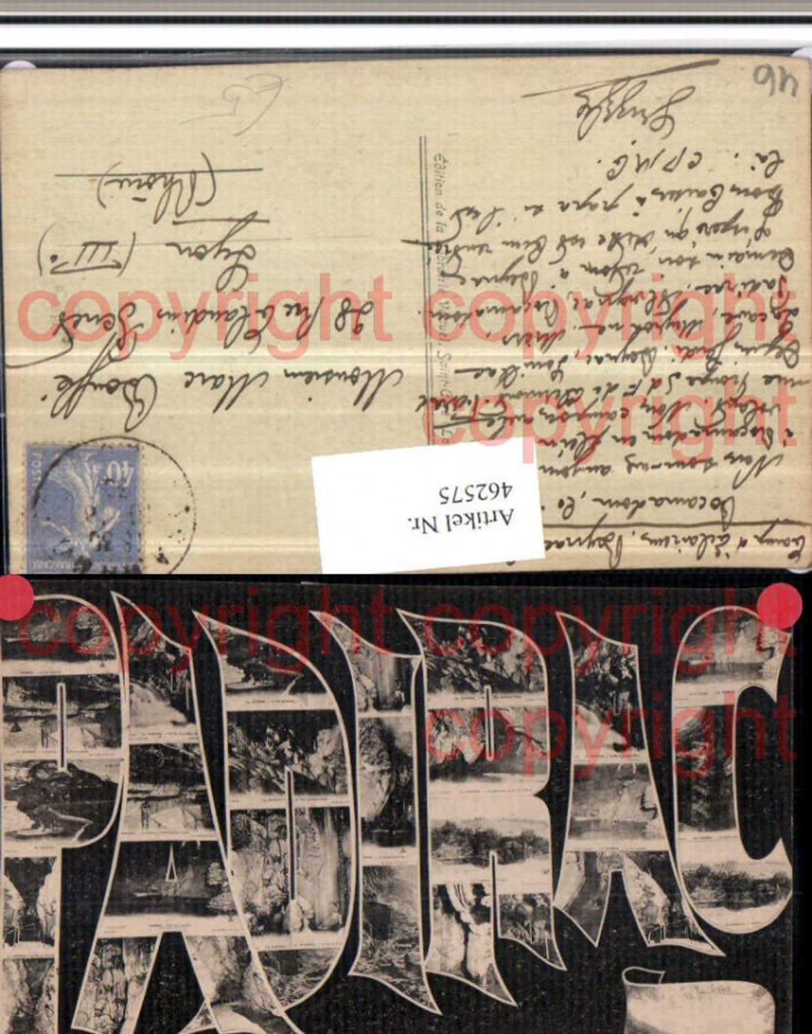462575,Midi-Pyrenees Lot Padirac Buchstaben Collage Mehrbildkarte