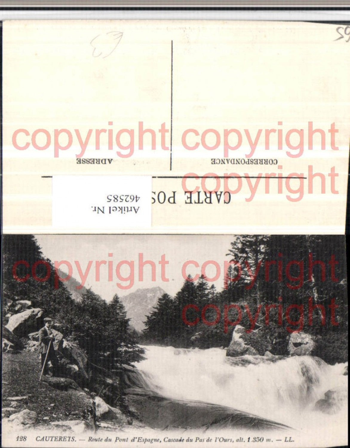 462585,Midi-Pyrenees Hautes-Pyrenees Cauterets Cascade Pas Ours Wasserfall