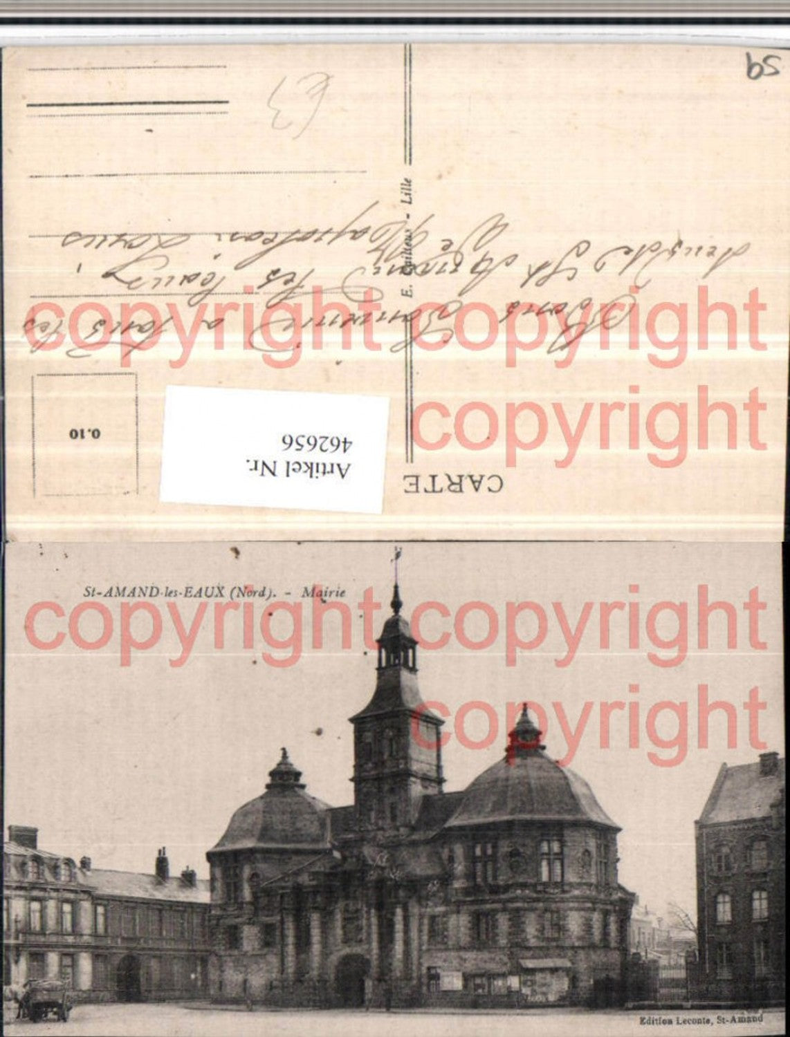462656,Nord-Pas-de-Calais Nord St-Amand-les-Eaux Mairie Rathaus