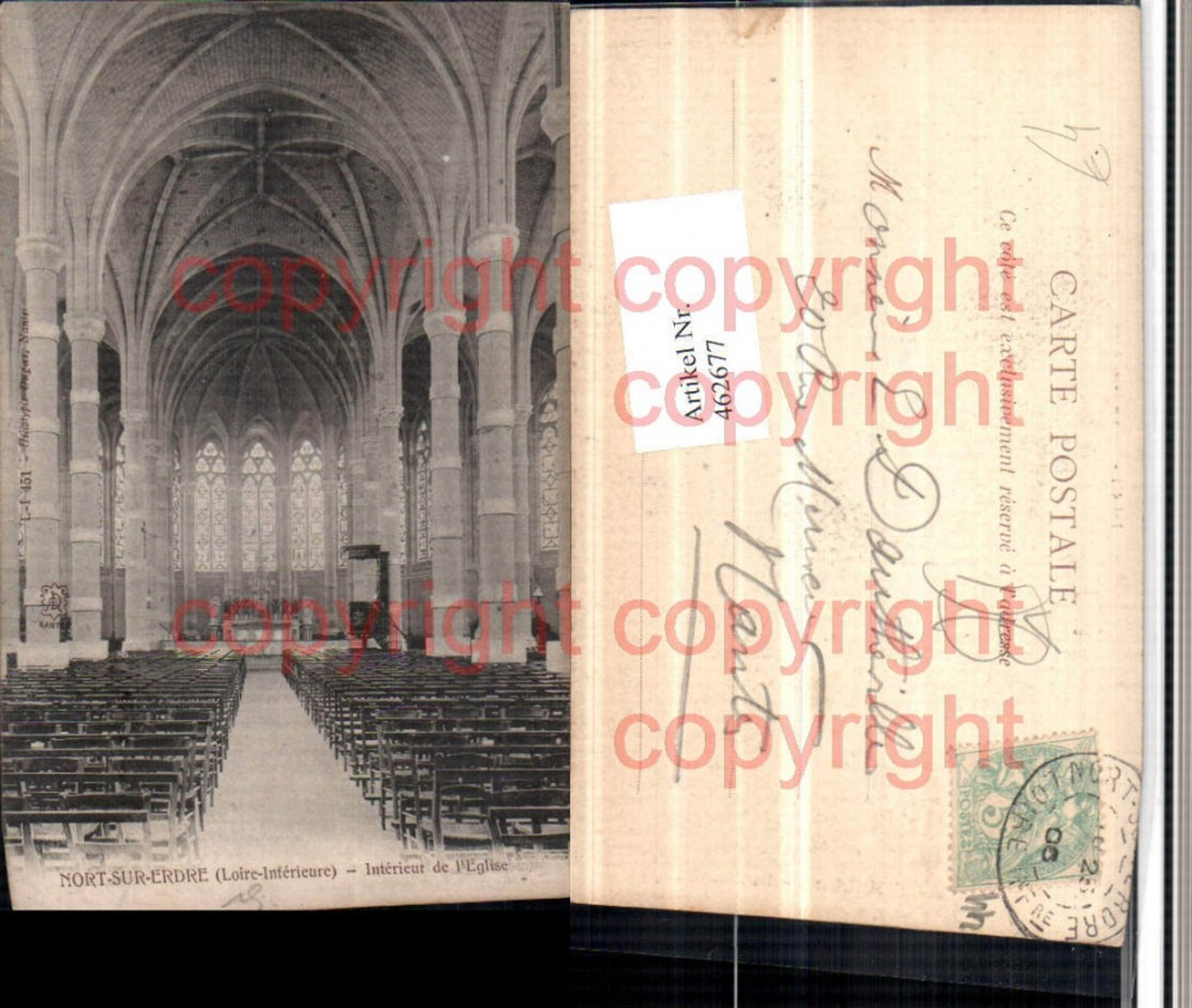 462677,Pays de la Loire Loire-Atlantique Nort-sur-Erdre Eglise Kirche Interieur