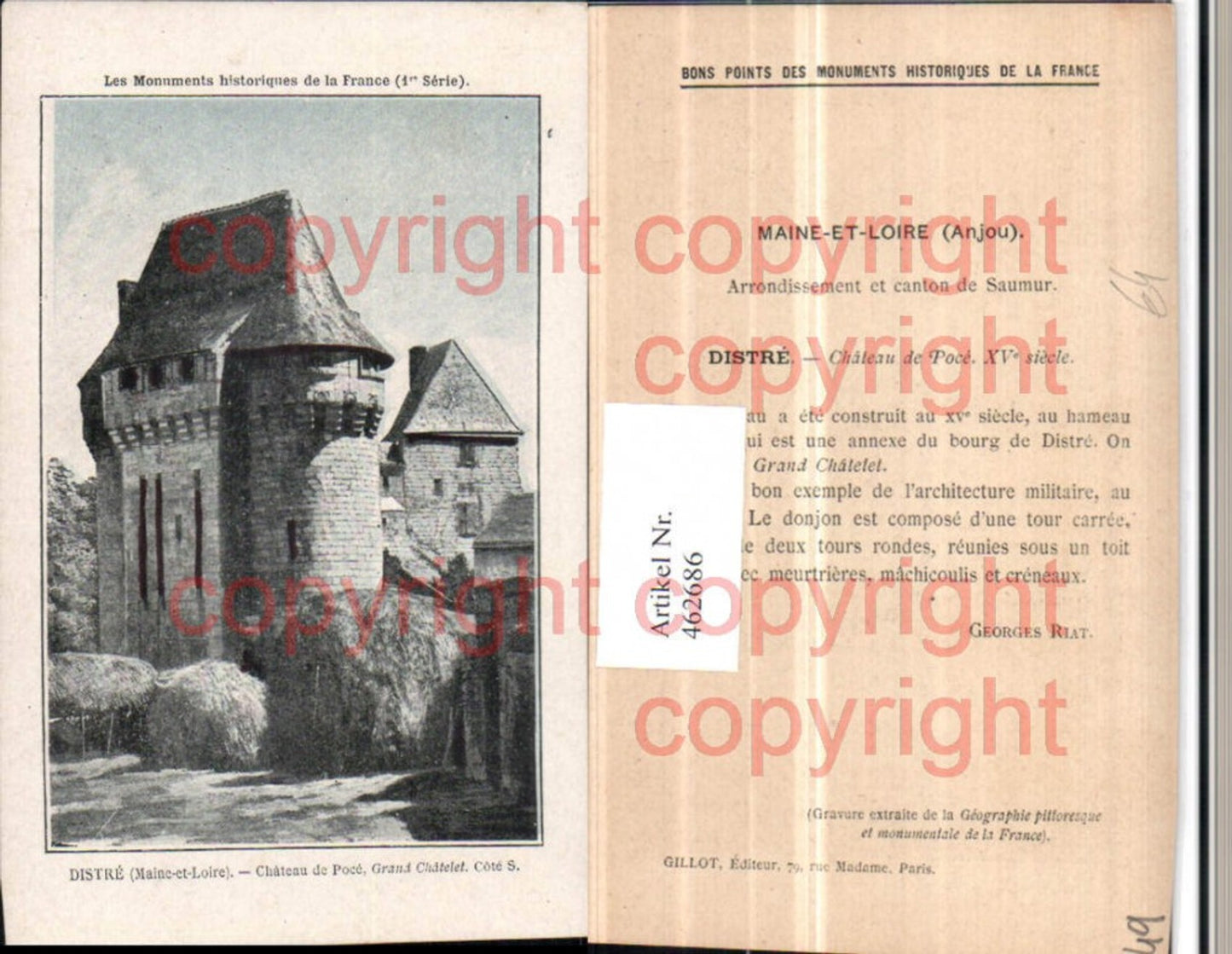 462686,Pays de la Loire Maine-et-Loire Distre Chateau de Poce Grand Chatelet Castle