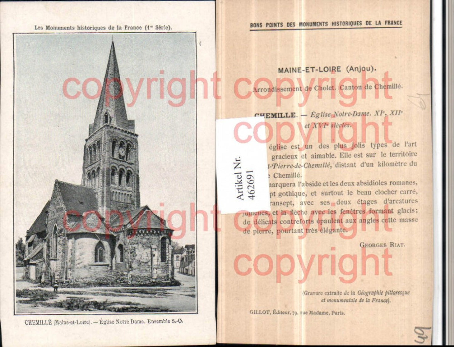 462691,Pays de la Loire Maine-et-Loire Chemille Eglise Notre-Dame Kirche
