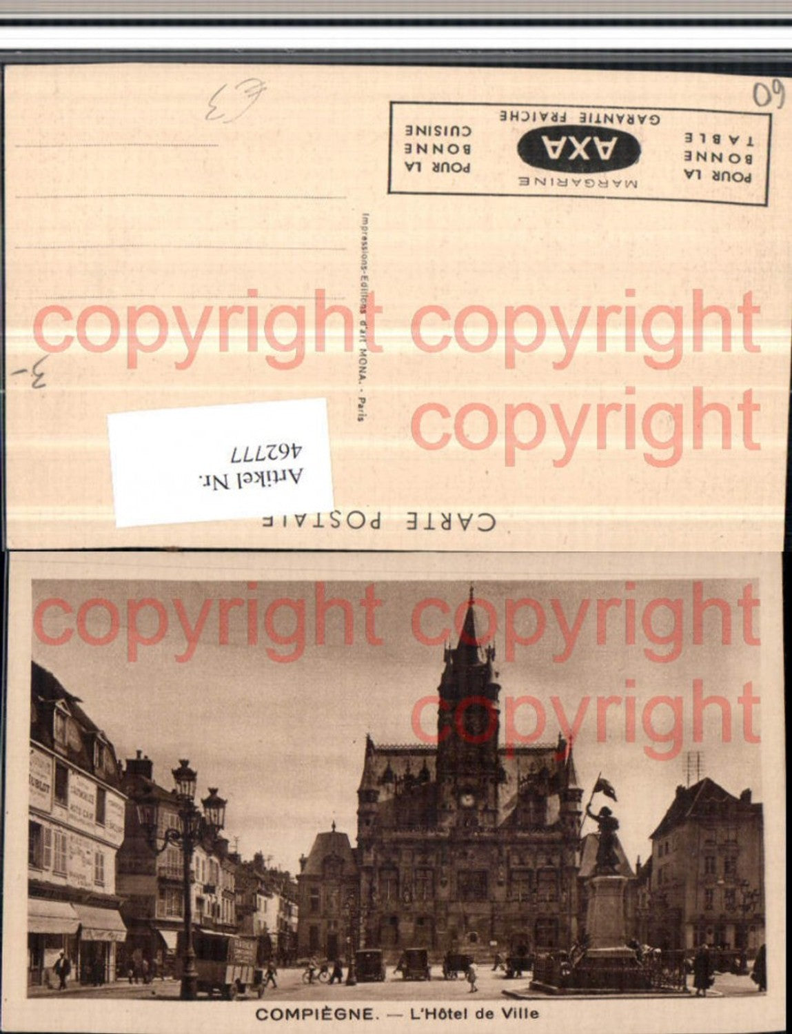 462777,Picardie Oise Compiegne Hotel de Ville Rathaus
