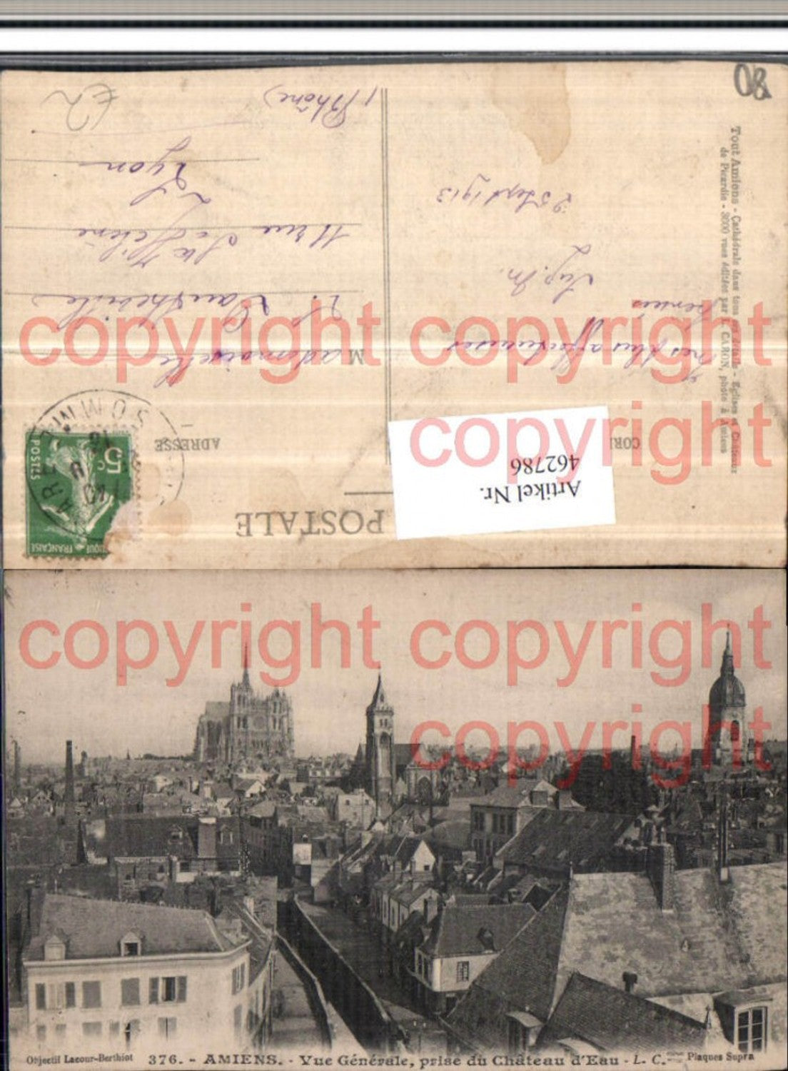 462786,Picardie Somme Amiens Vue Generale Totale