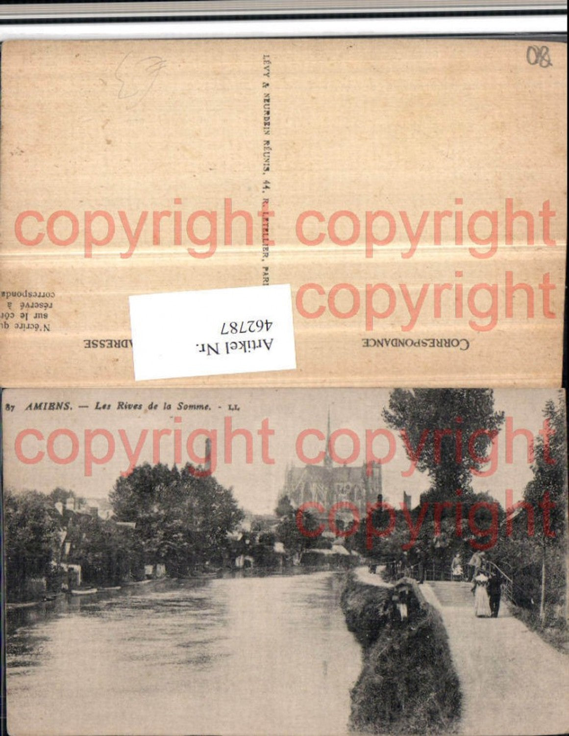 462787,Picardie Somme Amiens Rives de la Somme Fluss Kirche