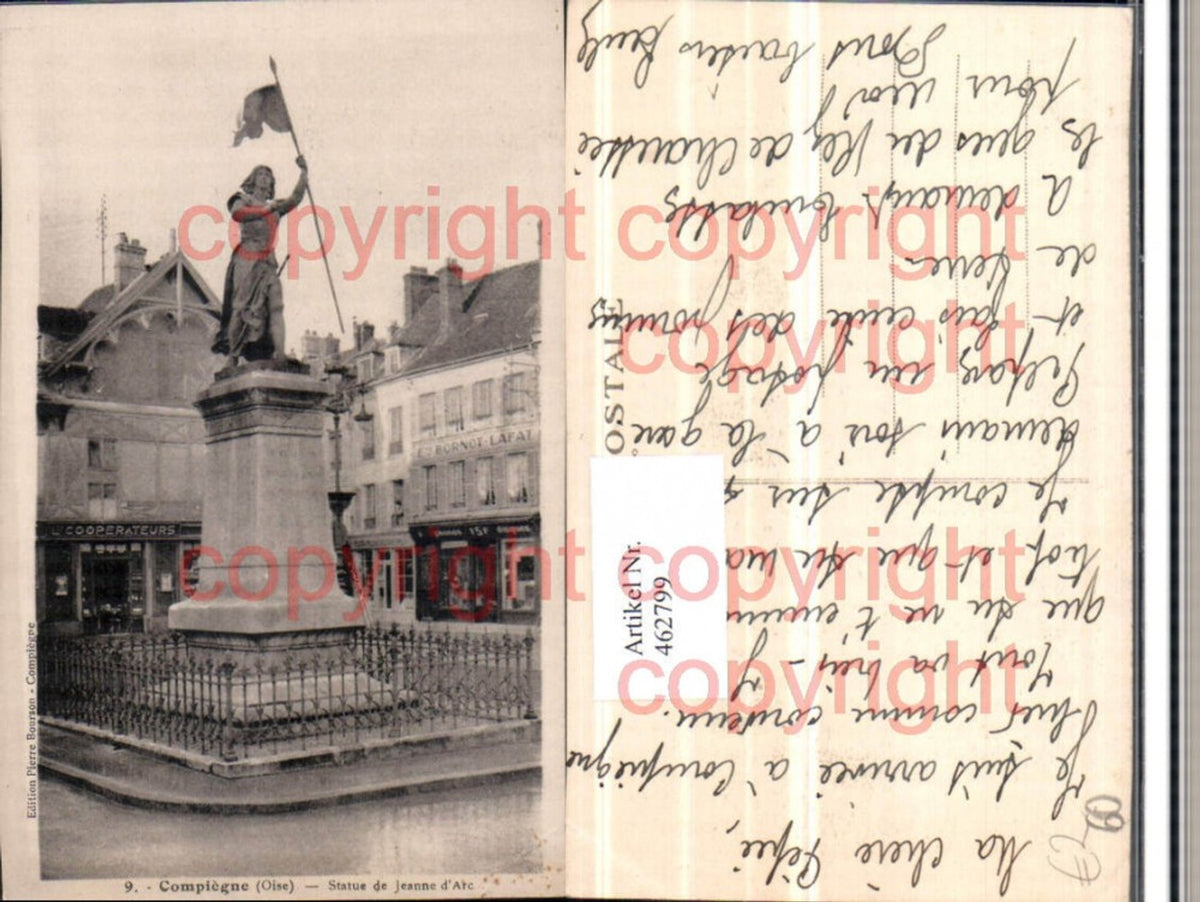 462799,Picardie Oise Compiegne Statue Jeanne d'Arc Denkmal