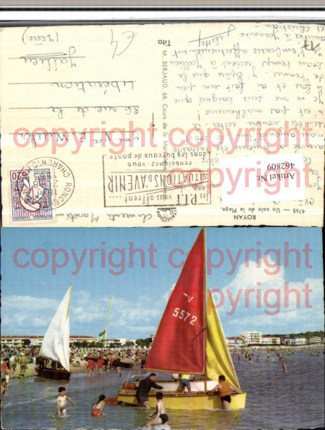 462809,Poitou-Charentes Charente-Maritime Royan Plage Strandleben Boote