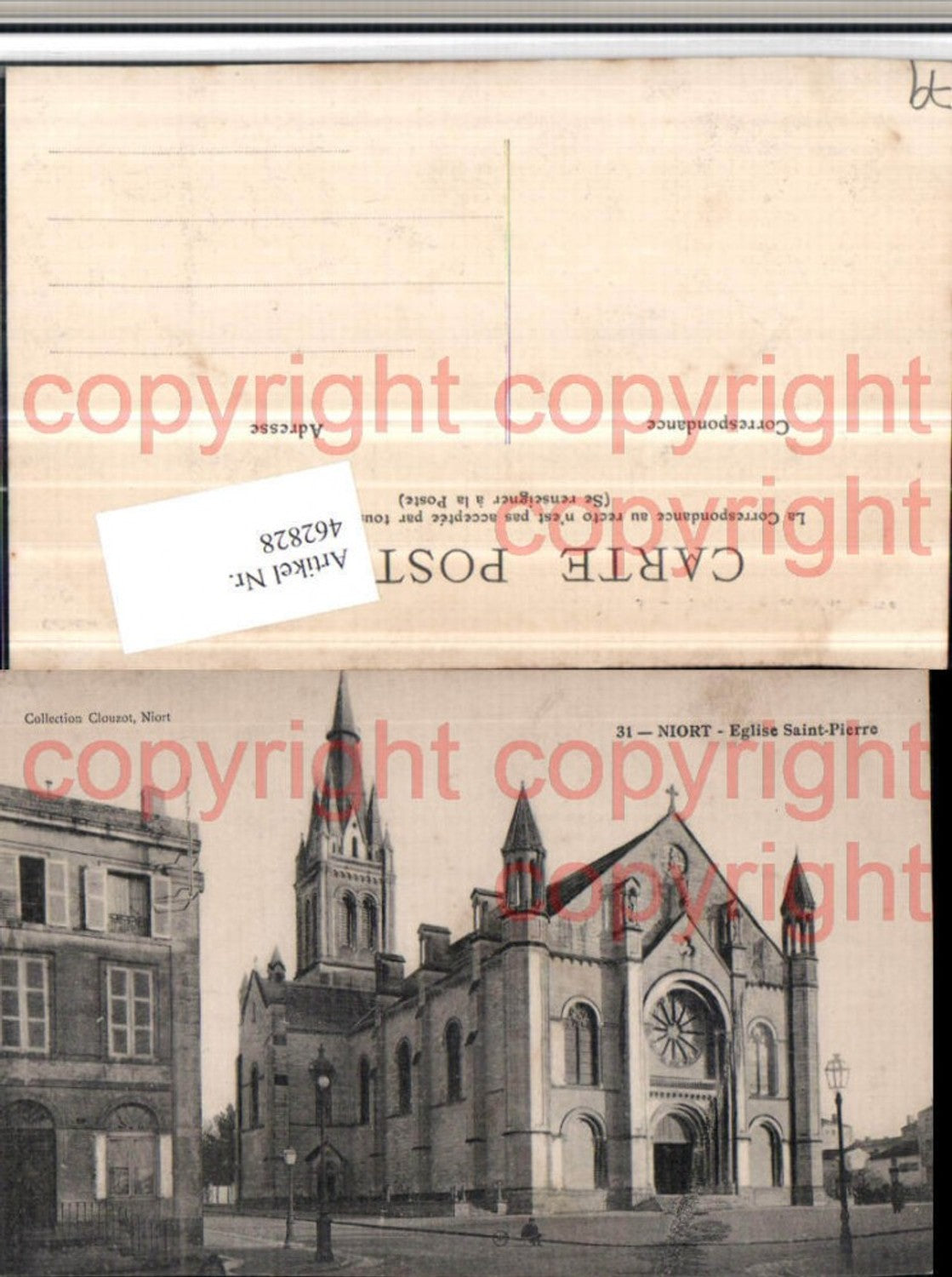 462828,Poitou-Charentes Deux-Sevres Niort Eglise Saint-Pierre Kirche