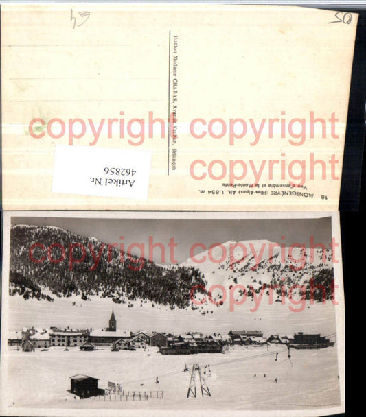 462856,Provence-Alpes-Cote-Azur Hautes-Alpes Montgenevre Totale Winterbild