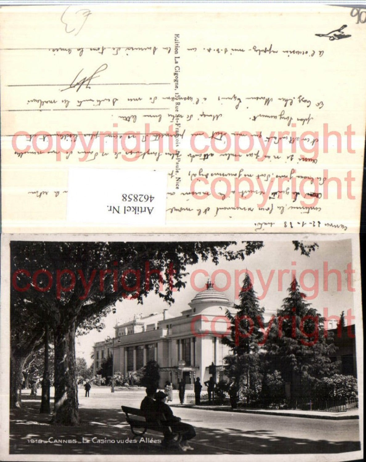 462858,Provence-Alpes-Cote-Azur Alpes-Maritimes Cannes Casino vu des Allees