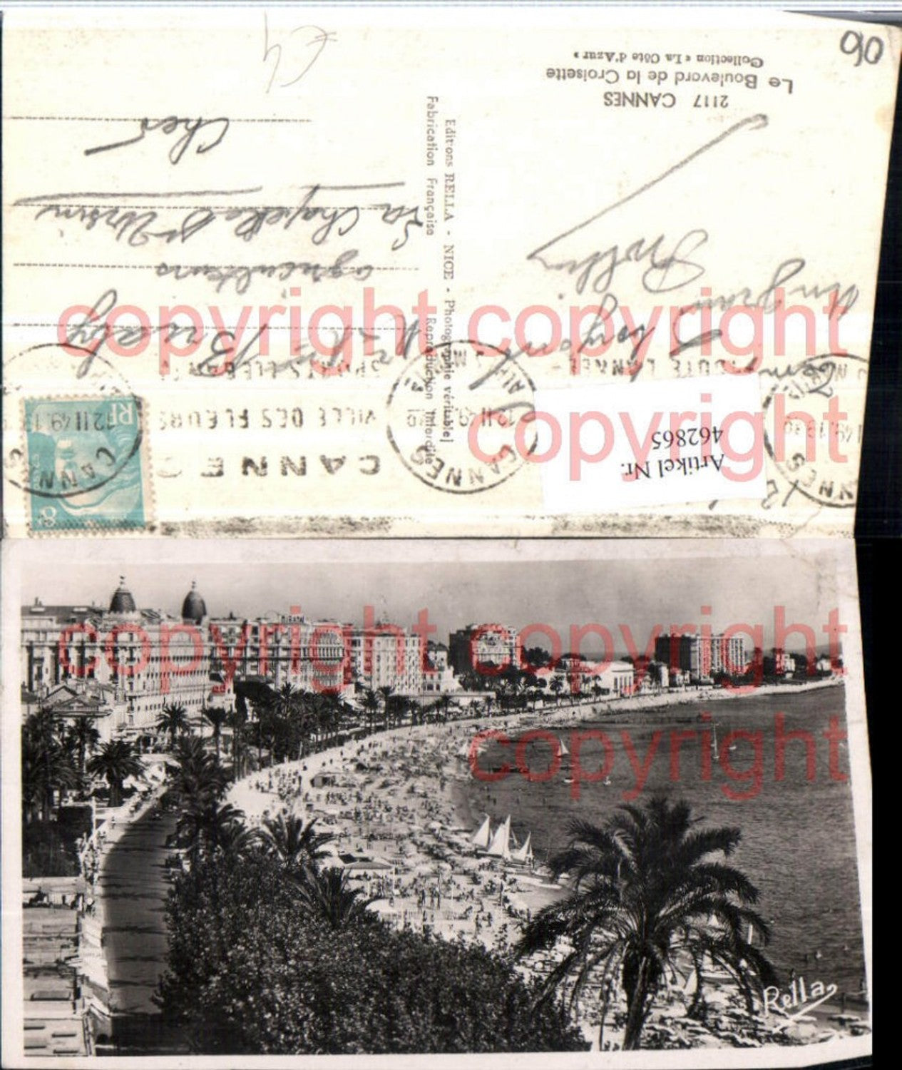 462865,Provence-Alpes-Cote-Azur Alpes-Maritimes Cannes Boulevard Croisette Strand