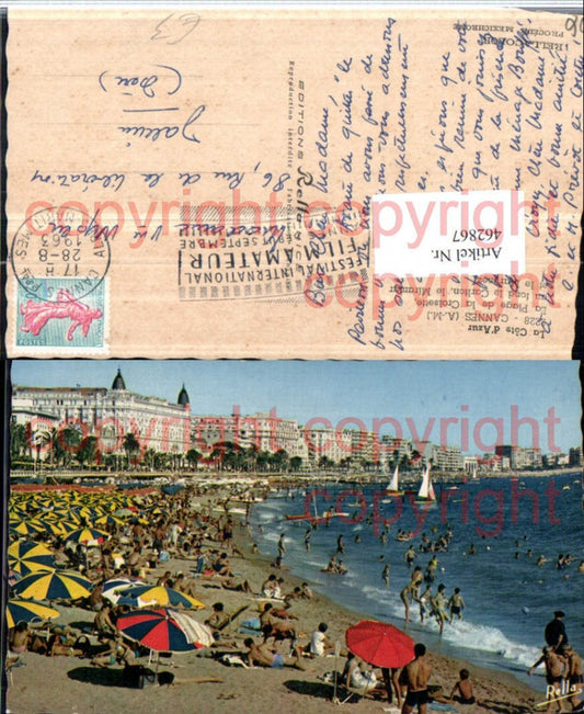 462867,Provence-Alpes-Cote-Azur Alpes-Maritimes Cannes Plage Croisette Strandleben