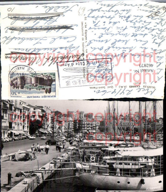 462873,Provence-Alpes-Cote-Azur Alpes-Maritimes Cannes Quai Saint-Pierre Port Hafen