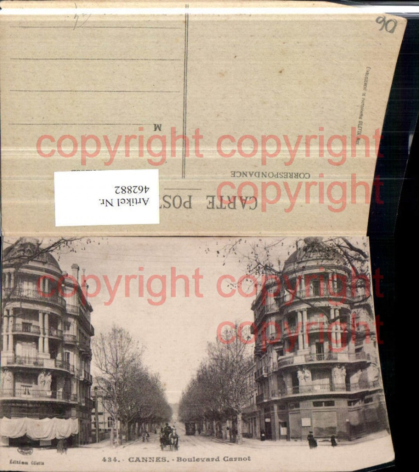 462882,Provence-Alpes-Cote-Azur Alpes-Maritimes Cannes Boulevard Carnot Straßenansicht