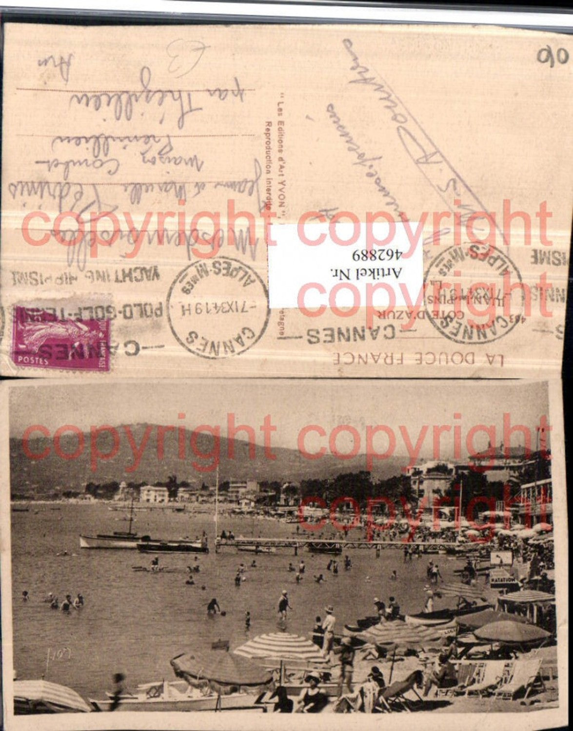 462889,Provence-Alpes-Cote-Azur Alpes-Maritimes Juan-les-Pins Plage Strandleben Strand