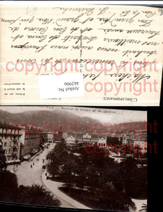 462906,Provence-Alpes-Cote-Azur Alpes-Maritimes Nice Nizza Avenue Verdun et Jardins