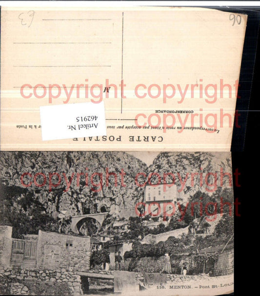 462915,Provence-Alpes-Cote-Azur Alpes-Maritimes Menton Pont St-Louis Brücke