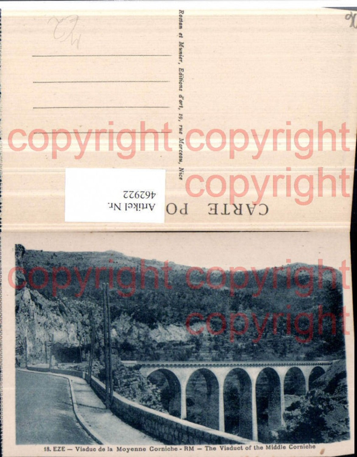 462922,Provence-Alpes-Cote-Azur Alpes-Maritimes Eze Viaduc Moyenne Corniche Viadukt
