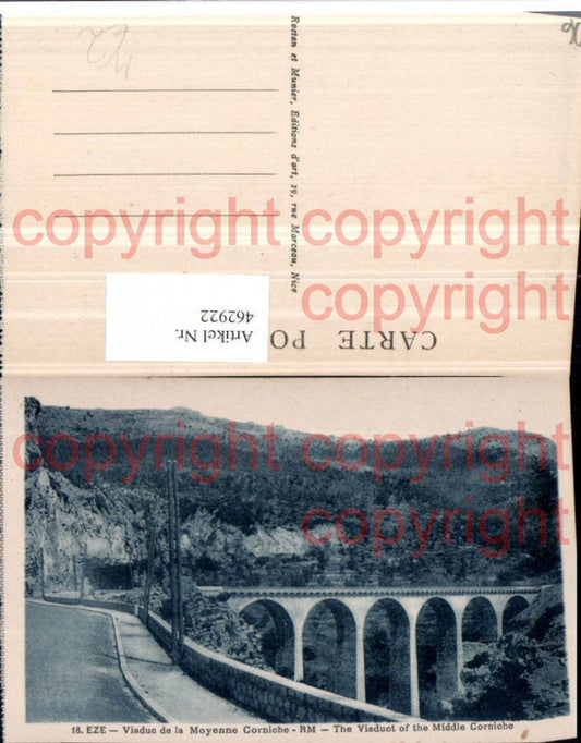 462922,Provence-Alpes-Cote-Azur Alpes-Maritimes Eze Viaduc Moyenne Corniche Viadukt