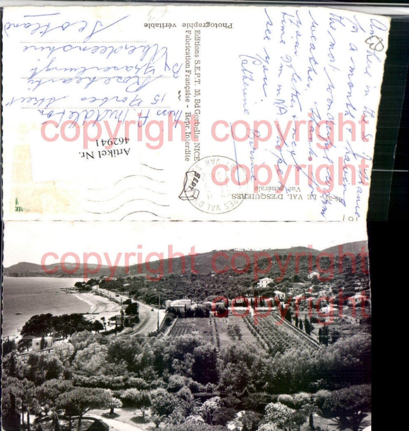 462941,Provence-Alpes-Cote-Azur Var Val Esquieres Vue generale Strand