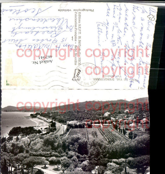 462941,Provence-Alpes-Cote-Azur Var Val Esquieres Vue generale Strand