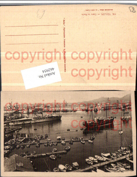 462954,Provence-Alpes-Cote-Azur Var Toulon Dans la Rade Hafen Dampfer Boote